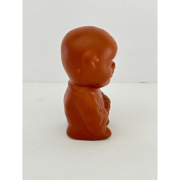 Terra Cotta Mini Oriental Shaman Figurine 3" Pottery Statuette Peening Boy - Picture 4 of 6